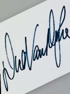 In person autograph @30 years ago